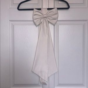 Flower girl or bridesmaid sash.